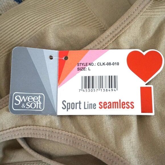 Sport Line Seamless Sports Bra by Sweet & Soft Women Size Large NEW Bralette - Picture 5 of 7